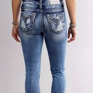 Miss Me Curvy Ankle Skinny Stretch Jeans Size 25